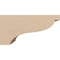 Ekena Millwork 6"W x 12"D x 6"H Wide Garner Rough Cedar Woodgrain TimberThane Corbel, Primed Tan CORUR06X12X06GARRCPR - alternate 4